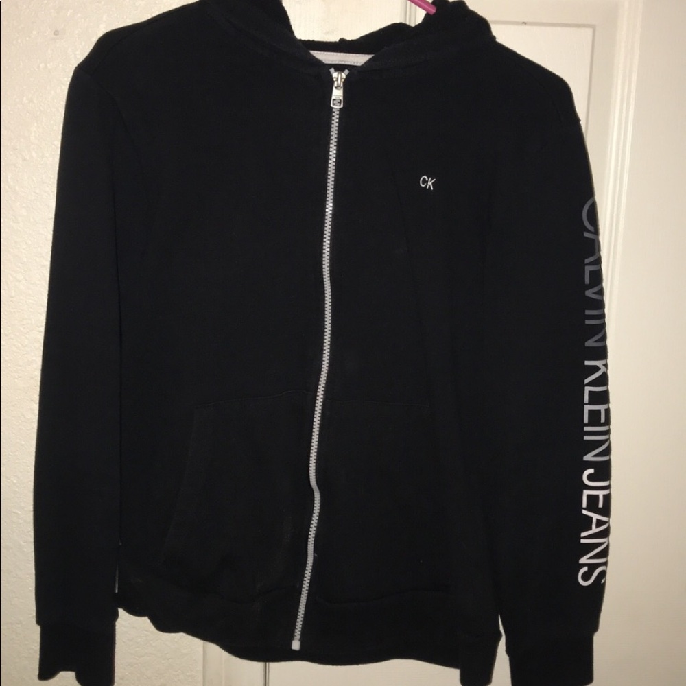 black sweater